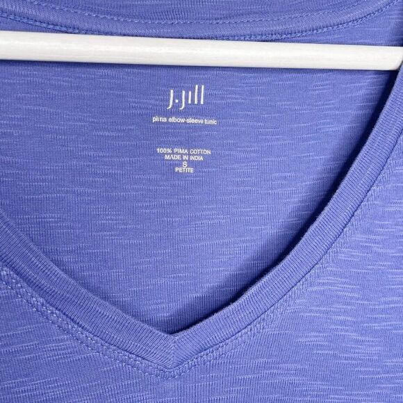 J. JILL Pima Cotton Elbow Sleeve Tunic  - Picture 3 of 6